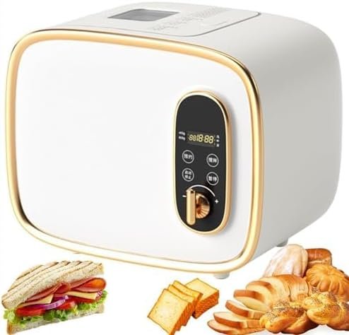 220v Smart Bread Maker 600g Bread Machine with Automatic Dough Kneading & Fermentation 13 Preset Menus Breadmaker for Gluten Free