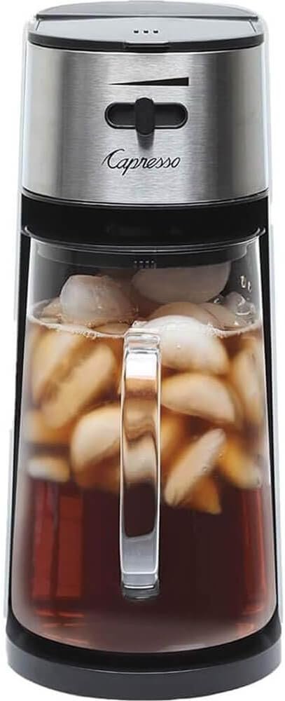 Capresso 624.02 Iced Tea Maker with 80-ounce Glass Carafe and Removable Water Tank