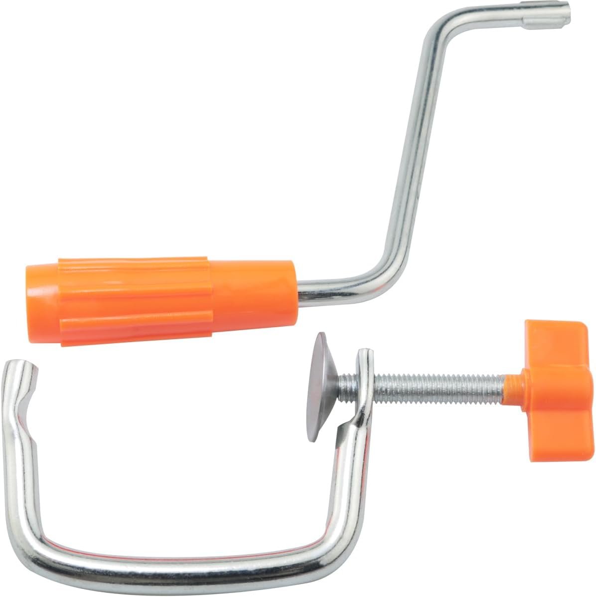 1 Set Pasta Machine Replacement Handle and Table Clip Orange 2PCS Manual Pasta Press Crank Clip Hand Crank Handle Retaining Clip Kitchen Accessories