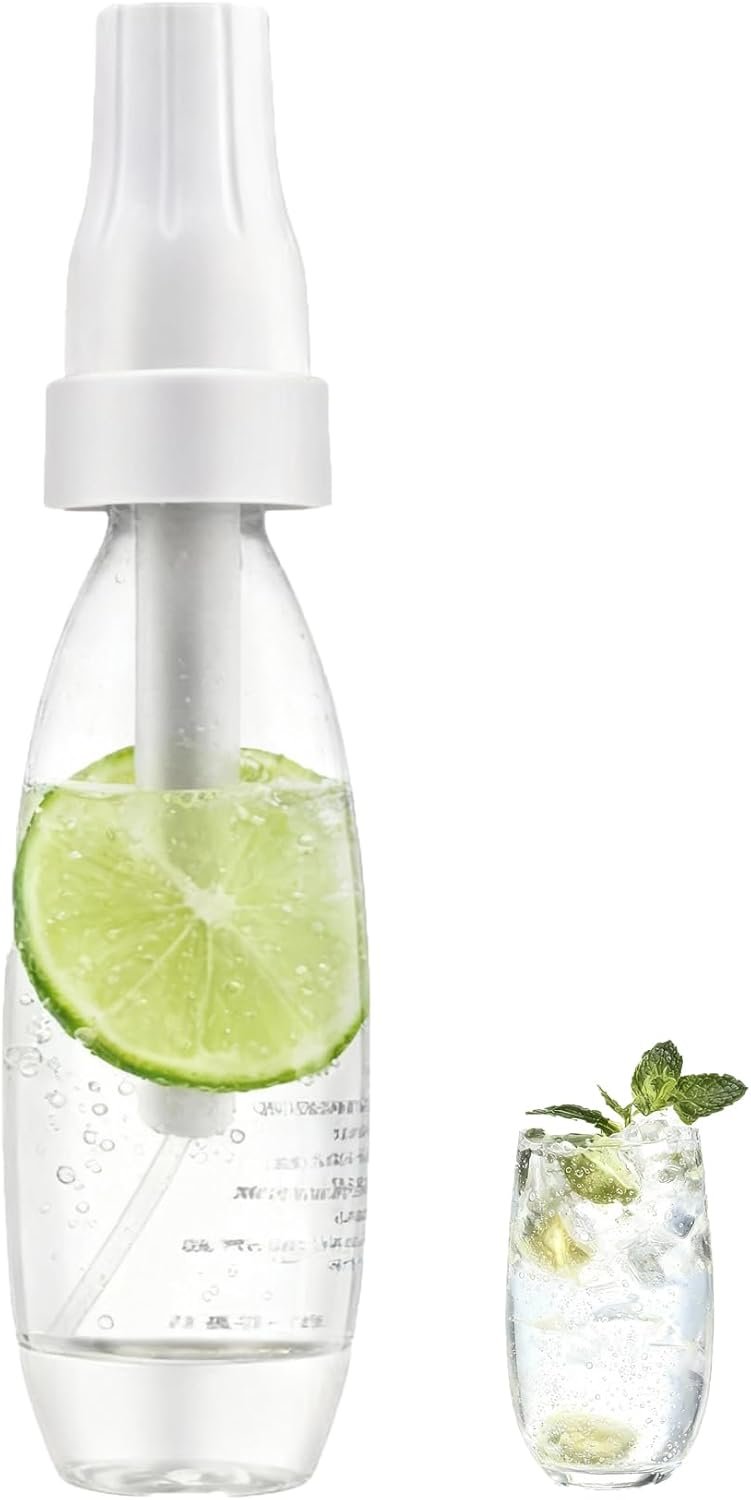 Portable Soda Maker Machine 34 Oz Sparkling Water Maker for Home Travel Instant Carbonation CO2 Cartridges Not Included