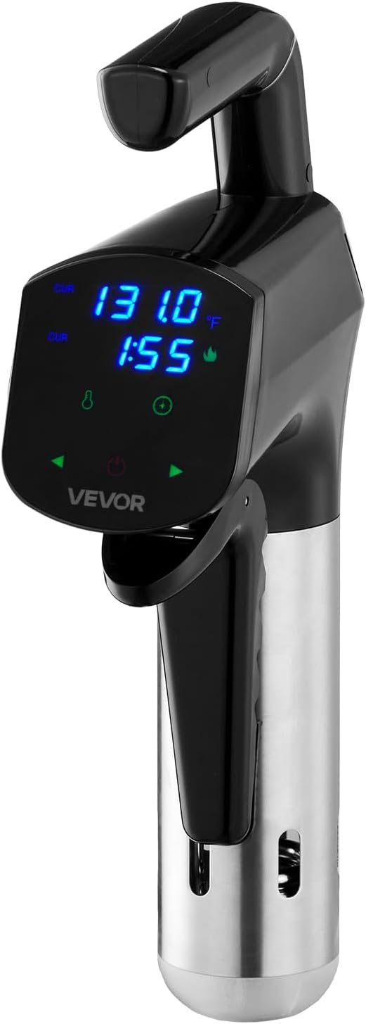 VEVOR Sous Vide Precision Cooker, 1100W Sous-Vide Cooking Machine, Immersion Circulator with LED Digital Display, Secure Clamp Design, Temperature & Timer Control, Professional Sous Vide Cooker