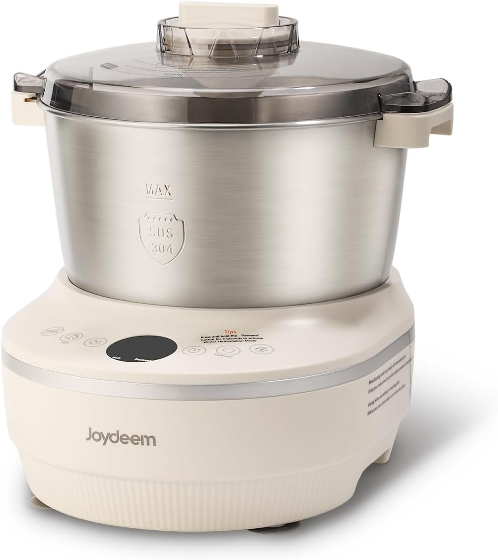 Joydeem Electric Dough Maker with Dual Seasonal Fermentation Function, 3.7Qt Dough Mixer Machine, Perfect for Bread Pizza Roti Dumpling Dough & Sourdough, HMJ-A351