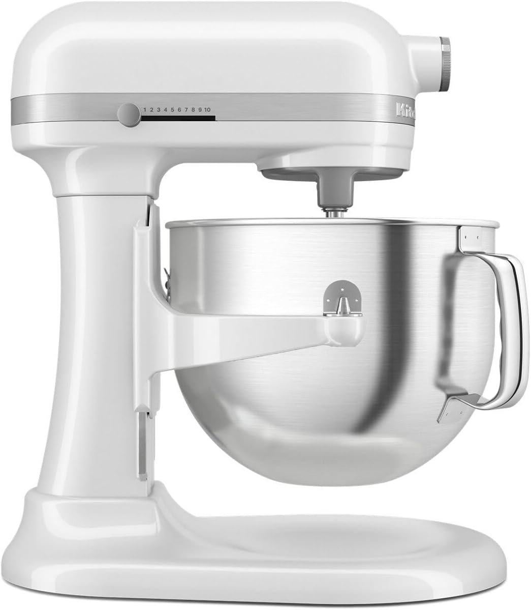 KitchenAid 7 Quart Bowl-Lift Stand Mixer with Accessories, KSM70SKXX, White