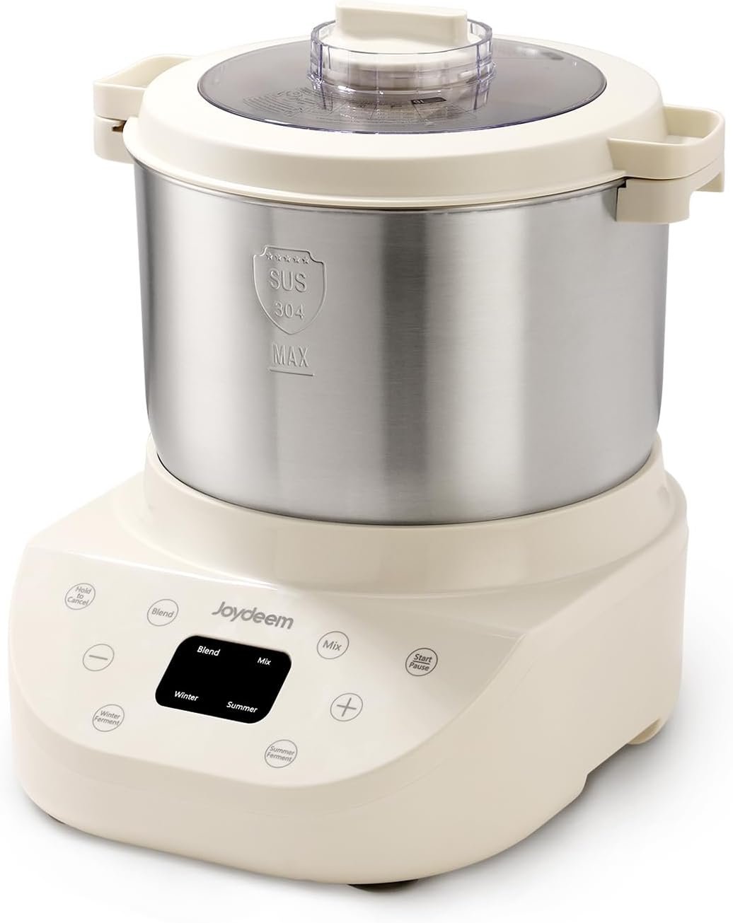 Joydeem Electric Dough Maker, 9.5Qt with Winter & Summer Fermentation, Dual Functions (MIX for Dough/Kneading, BLEND for Filling) – Ideal for Bread, Pizza, Roti, Dumplings, Sourdough, HMJ-A901