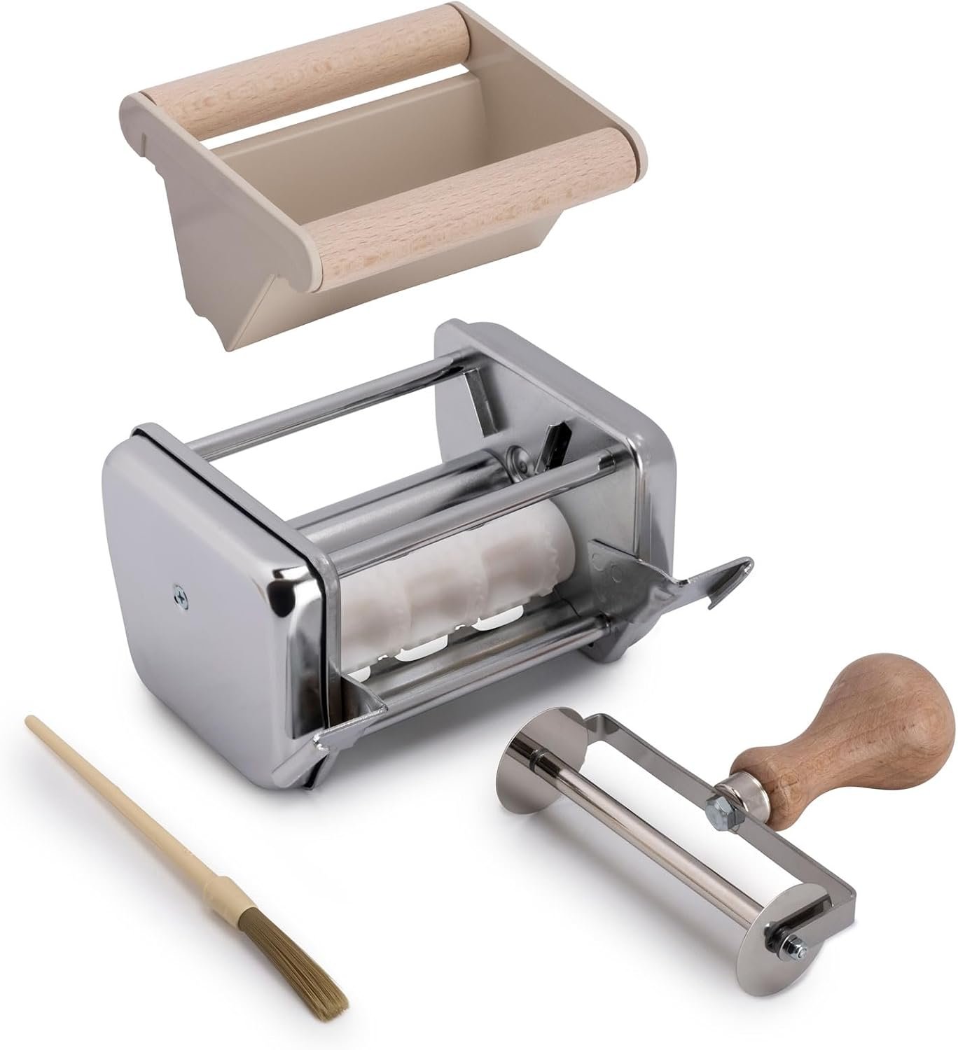 Imperia Ravioli Maker Pasta Attachment – 100% Made in Italy- Heavy Duty Cutter, Steel Construction- Machine Accessory Cuts for Filled Pasta- Easy Use Roller Maker for Fresh Homemade Italian Dishes