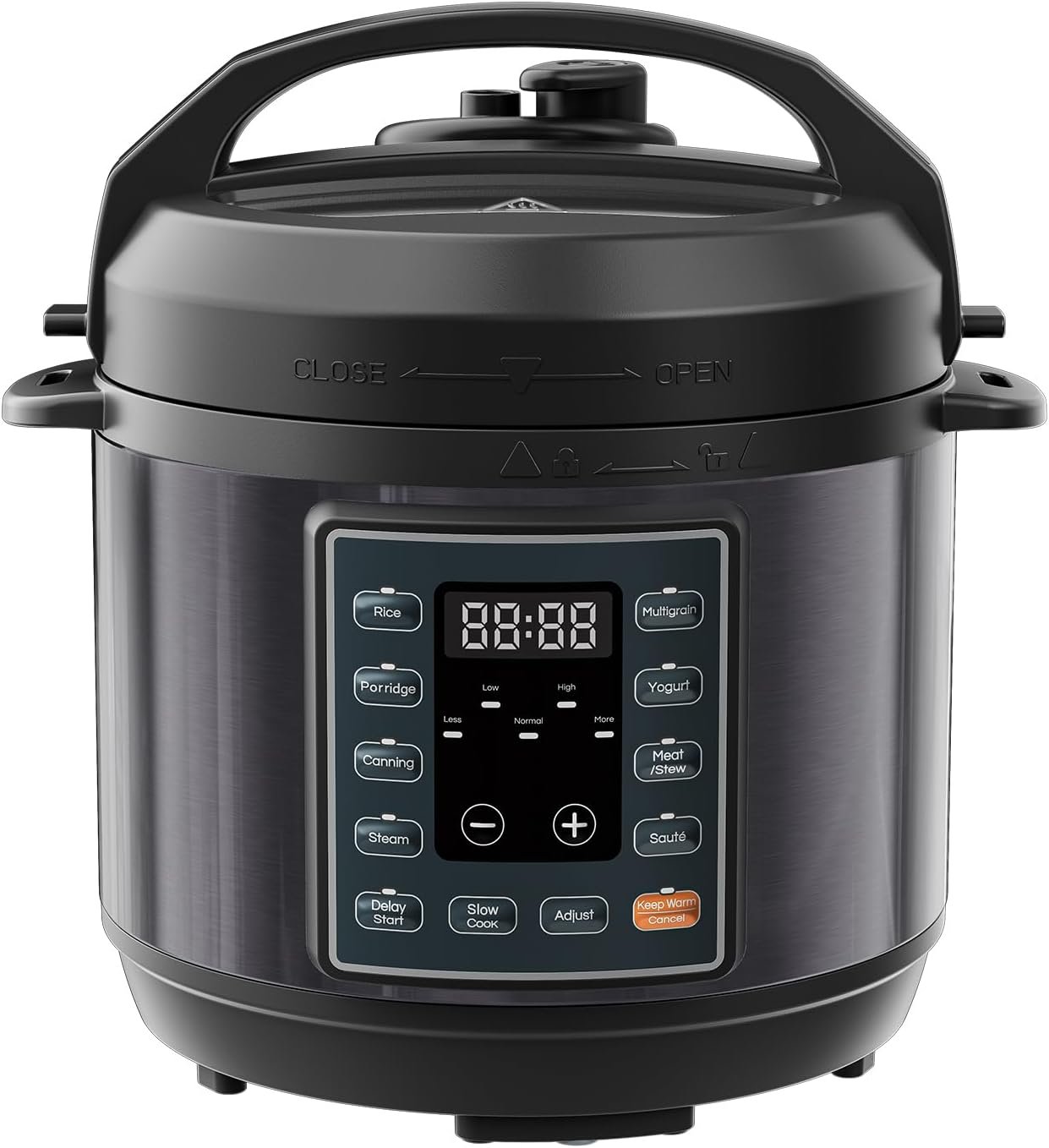 OLIXIS 10-In-1 Electric Pressure Cooker, 3 Quart Multi Cooker for Rice, Stew and Steam, Small Programmable Stainless Steel Pot with Slow Cook Function and Ceramic Inner Pot