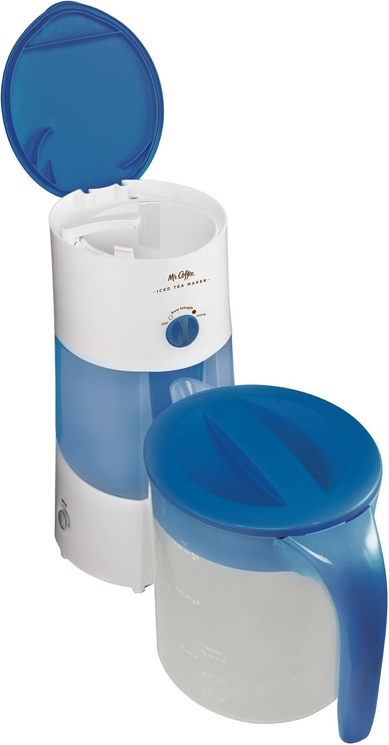 Mr. Coffee 3-Quart Iced Tea and Iced Coffee Maker, Blue