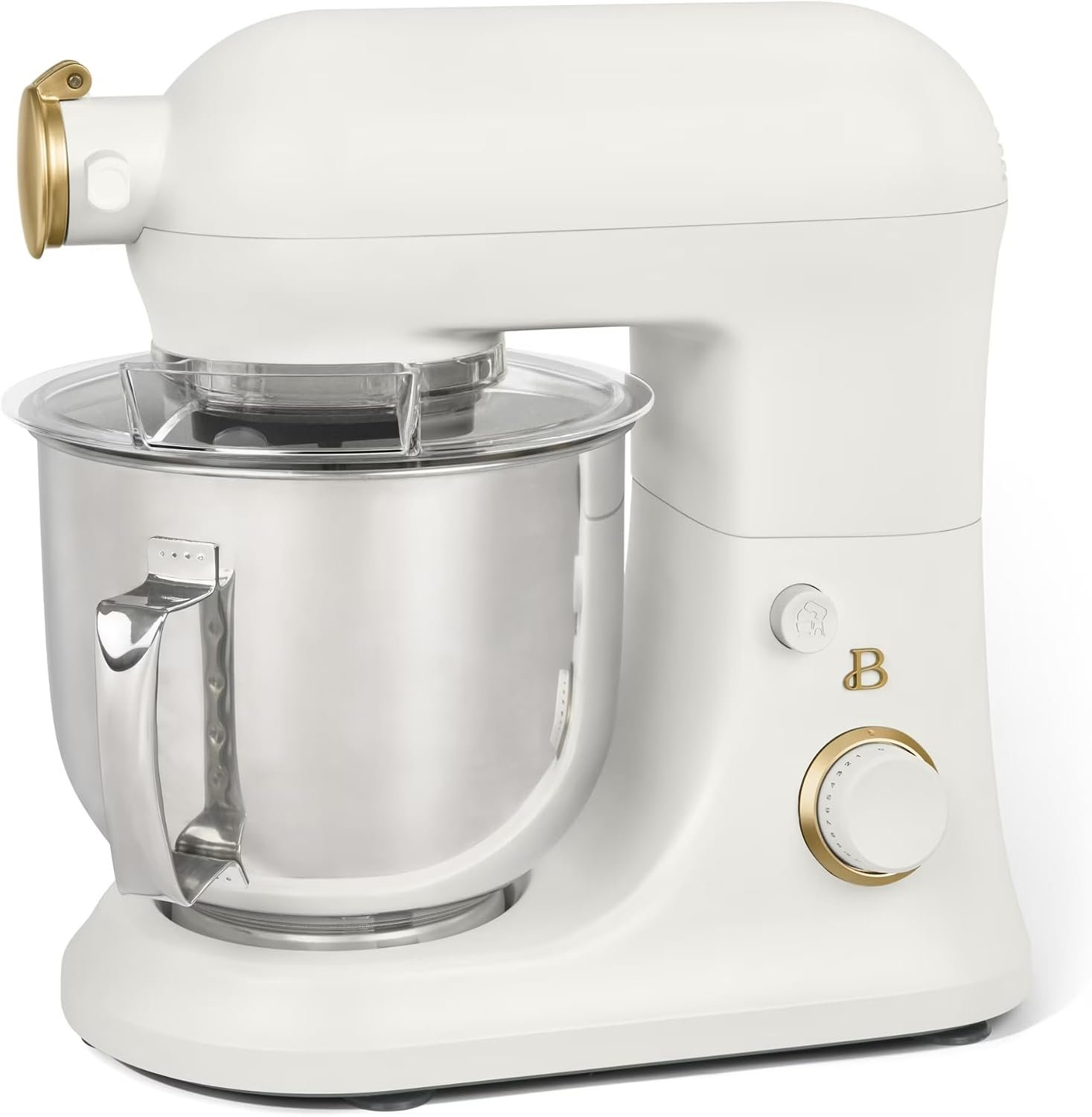 6 Quart Stand Mixer, 600W Tilt-Head Electric Kitchen Mixer with 12 Speeds, Stainless Steel Bowl, Dough Hook, Whisk & Beater, Multifunction Food Mixer