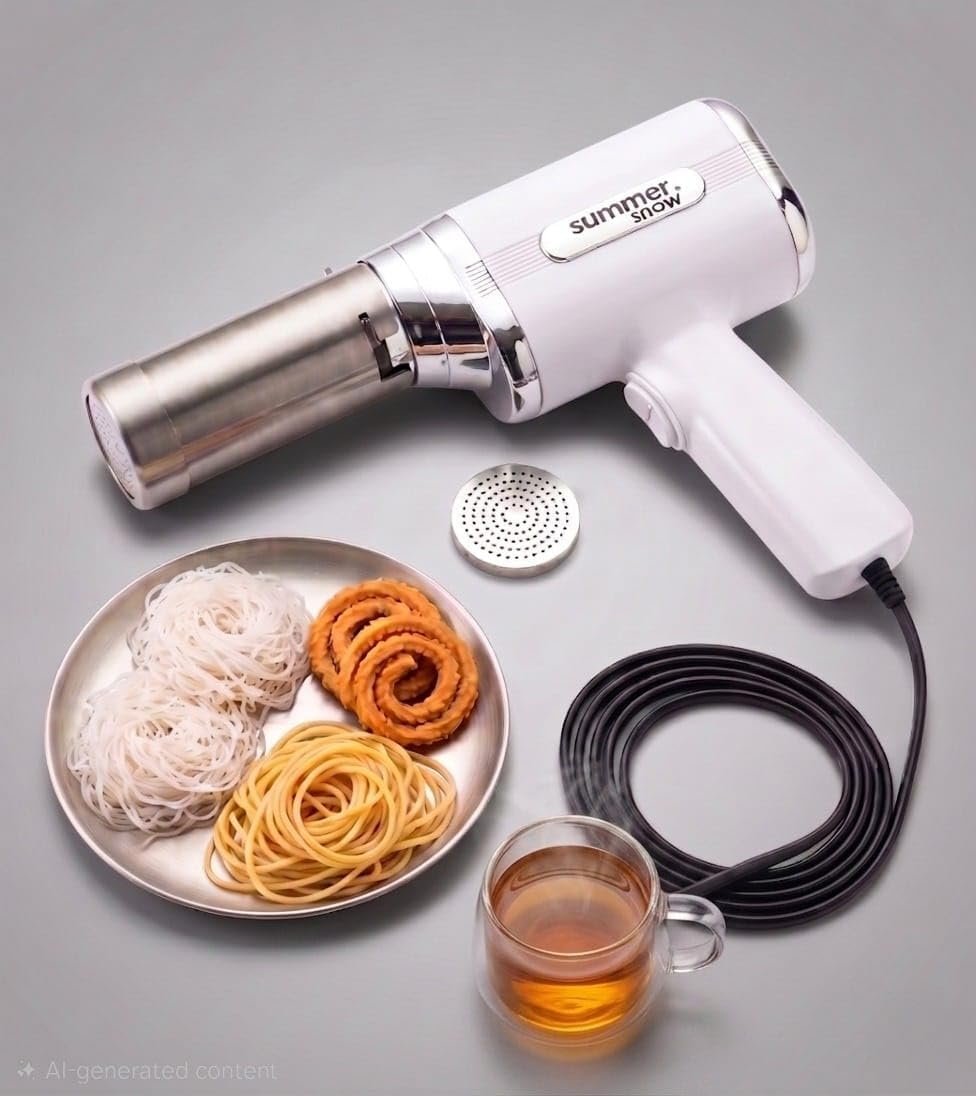 Summer Snow Electric Idiyappam, String Hoppers, Noodle, Murukku, Farsan Sev, Pasta Maker, Electric Potato Ricer