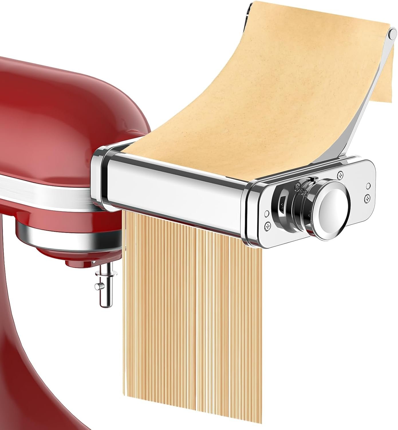 3-in-1 Pasta Attachment for KitchenAid Stand Mixer – Stainless Steel Pasta Maker with Roller, Spaghetti & Fettuccine Cutters | Professional Pasta Accessories for Homemade Noodles & Italian Cuisine