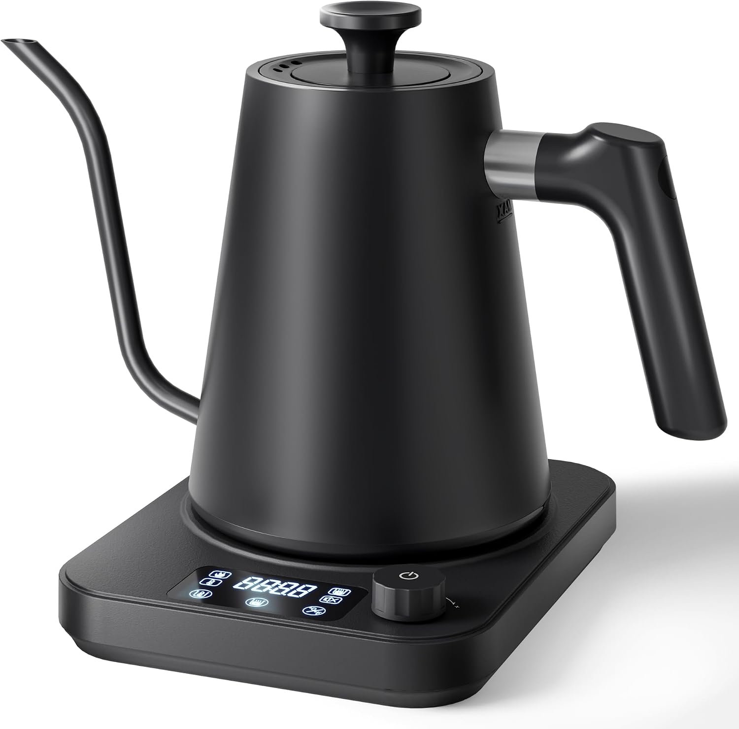 Gooseneck Electric Kettle, ±1°F Temperature Control Electric Kettle, 1.0L 1200W Fast Heating, 24H Keep Warm, 30Min Auto Memory, Food Grade Stainless Steel, Pour Over Kettle for Coffee and Tea