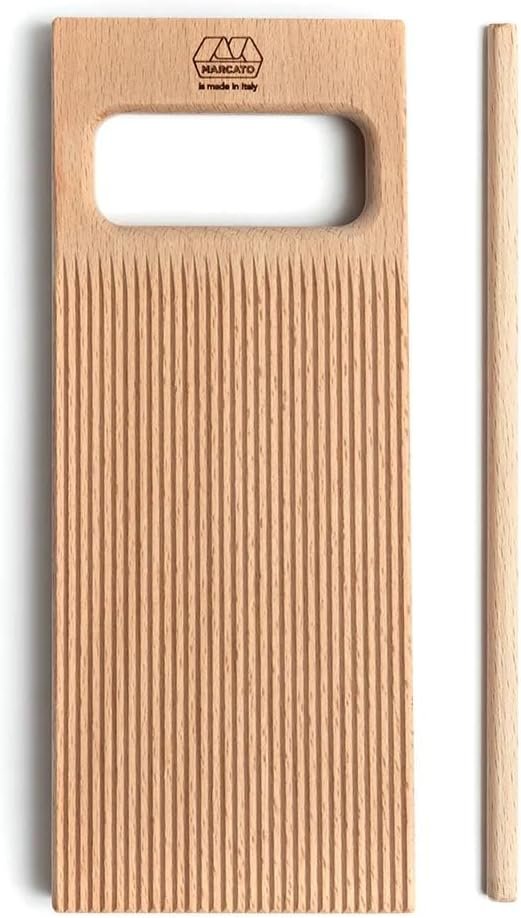 MARCATO Made in Italy RIGAGNOCCHI Gnocchi Pasta Board with Garganelli Pasta Accessory