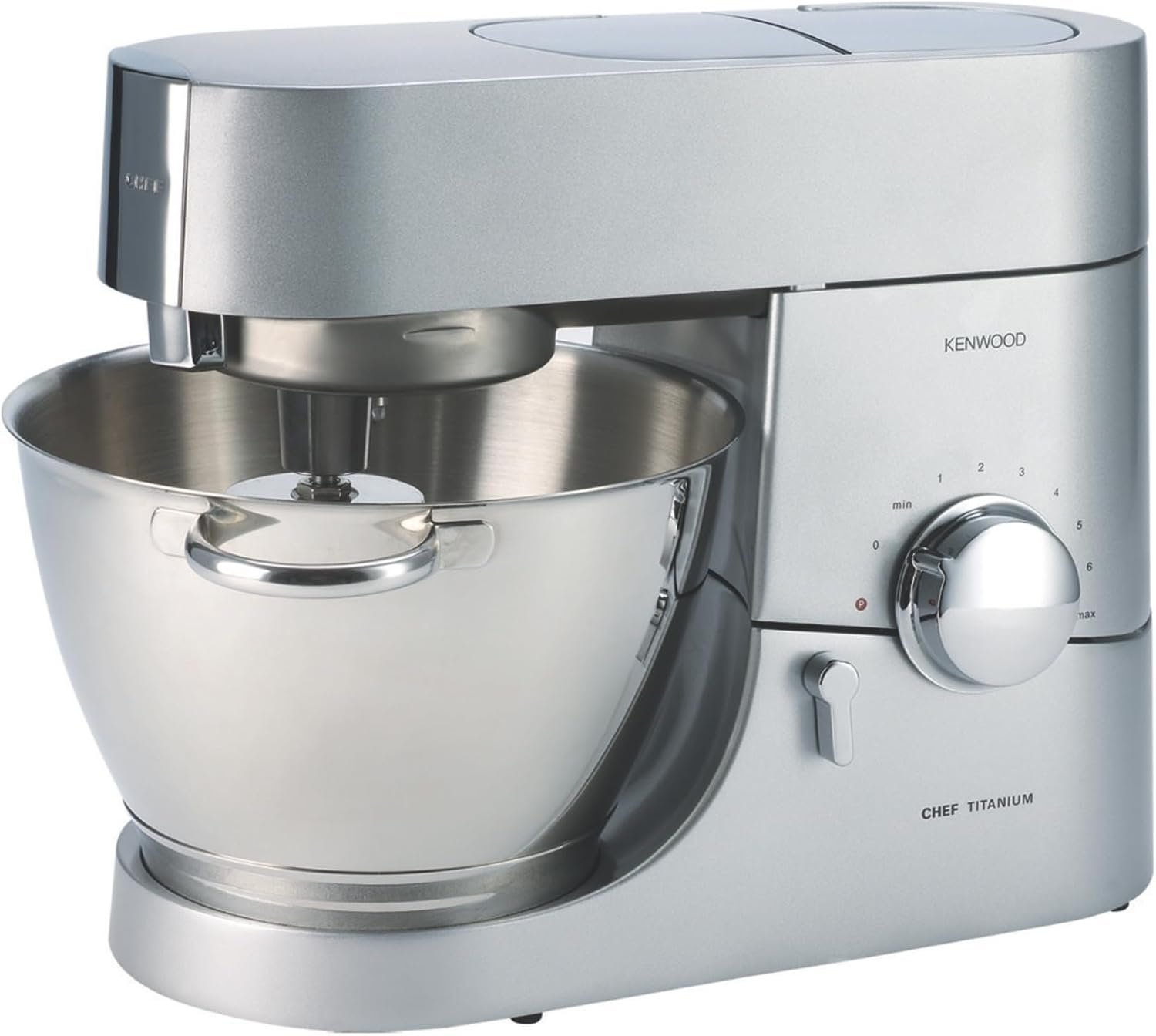 Kenwood Chef Titanium Kitchen Machine, Stainless Steel – 5 qt – Kitchen Mixer – 800W Motor & Electronic Variable Speed Control – Includes Dishwasher-Safe Work Bowl & Three Mixing Tools