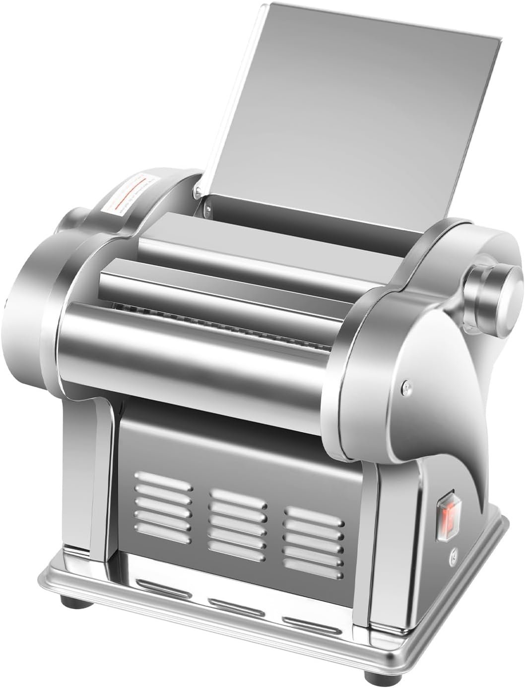 Commercial Electric Dough Sheeter – 135W Pasta Maker with 8 Adjustable Thickness for Noodles, Pastry, Dumpling Skins – Stainless Steel Dough Roller for Bakeries, Restaurants, Home Use