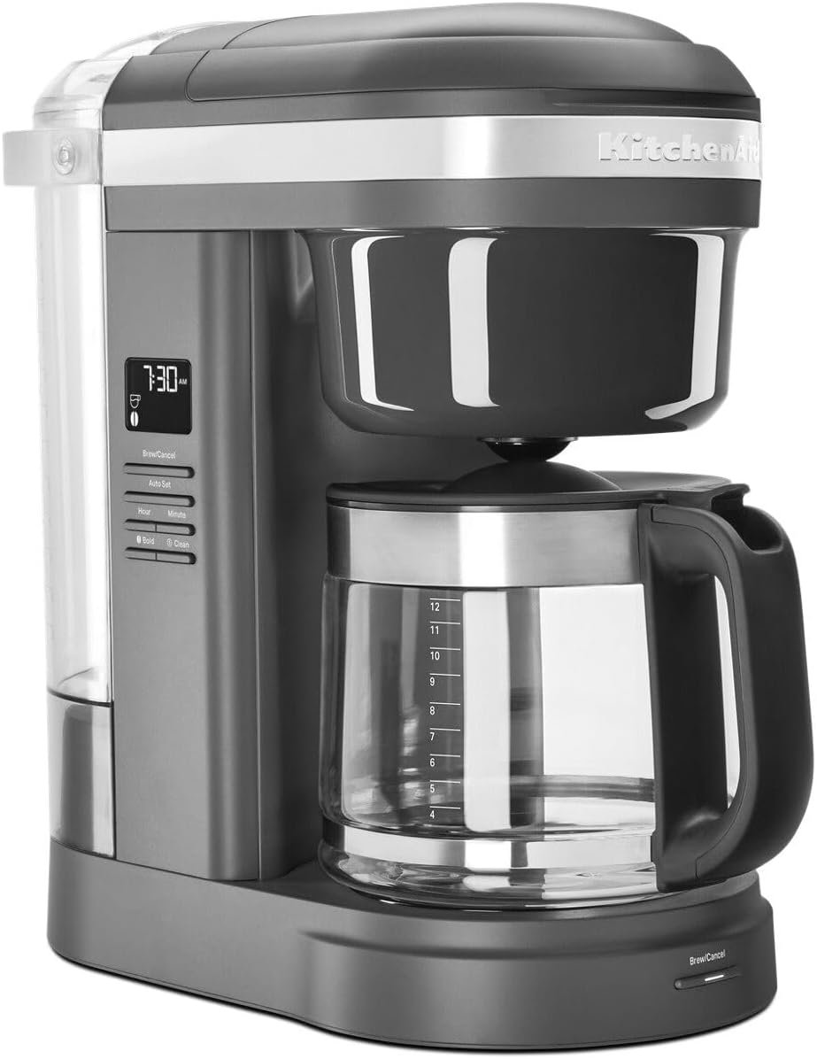 KitchenAid 12 Cup Drip Coffee Maker with Spiral Showerhead – KCM1208