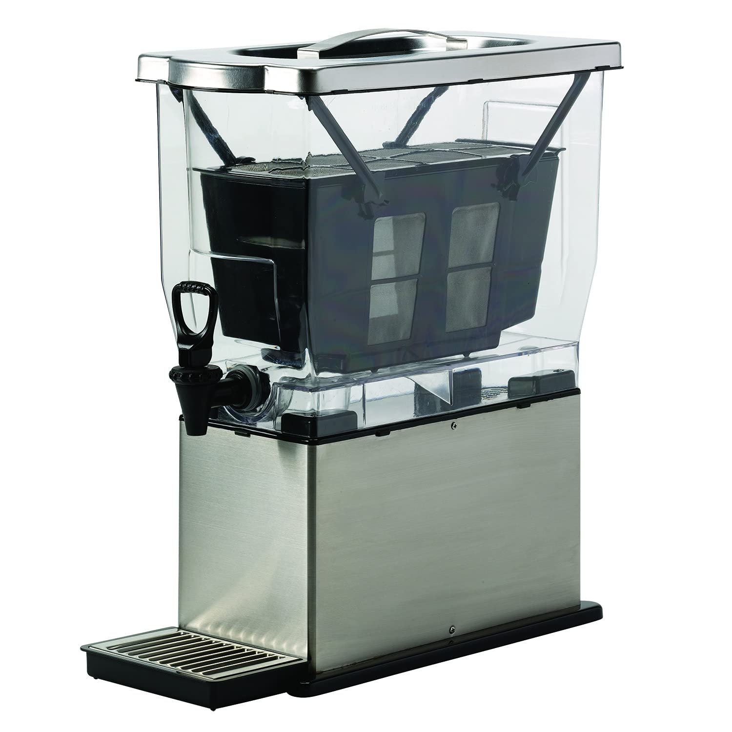 Service Ideas Cold Brew N’ Serv System, 3 Gallon, Cold Brew Coffee Maker | CBNS3SS Stainless Steel and Plastic, NSF Certified, Dishwashers Safe