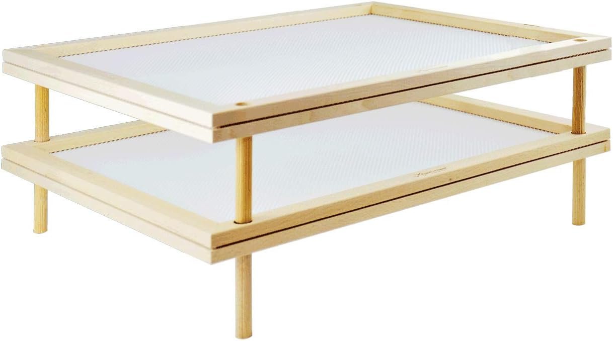 Eppicotispai Set of 2 Stackable Food Dryers to Assemble into a 2-Tier Food-Dryer Rack