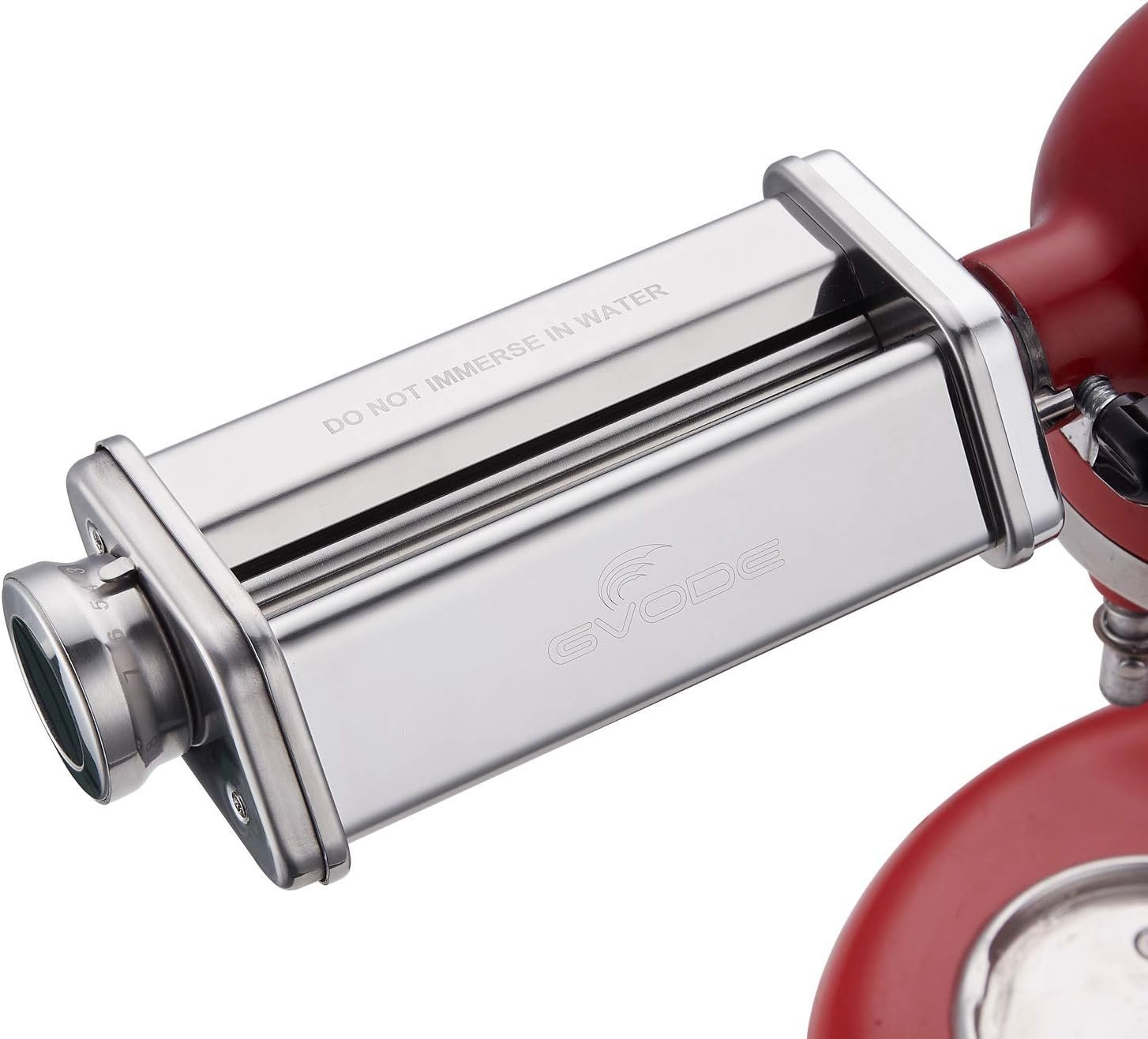 Pasta Roller Attachment for KitchenAid Stand Mixer, Stainless steel Pasta Roller Attachment with 8 Adjustable thickness knob by Gvode