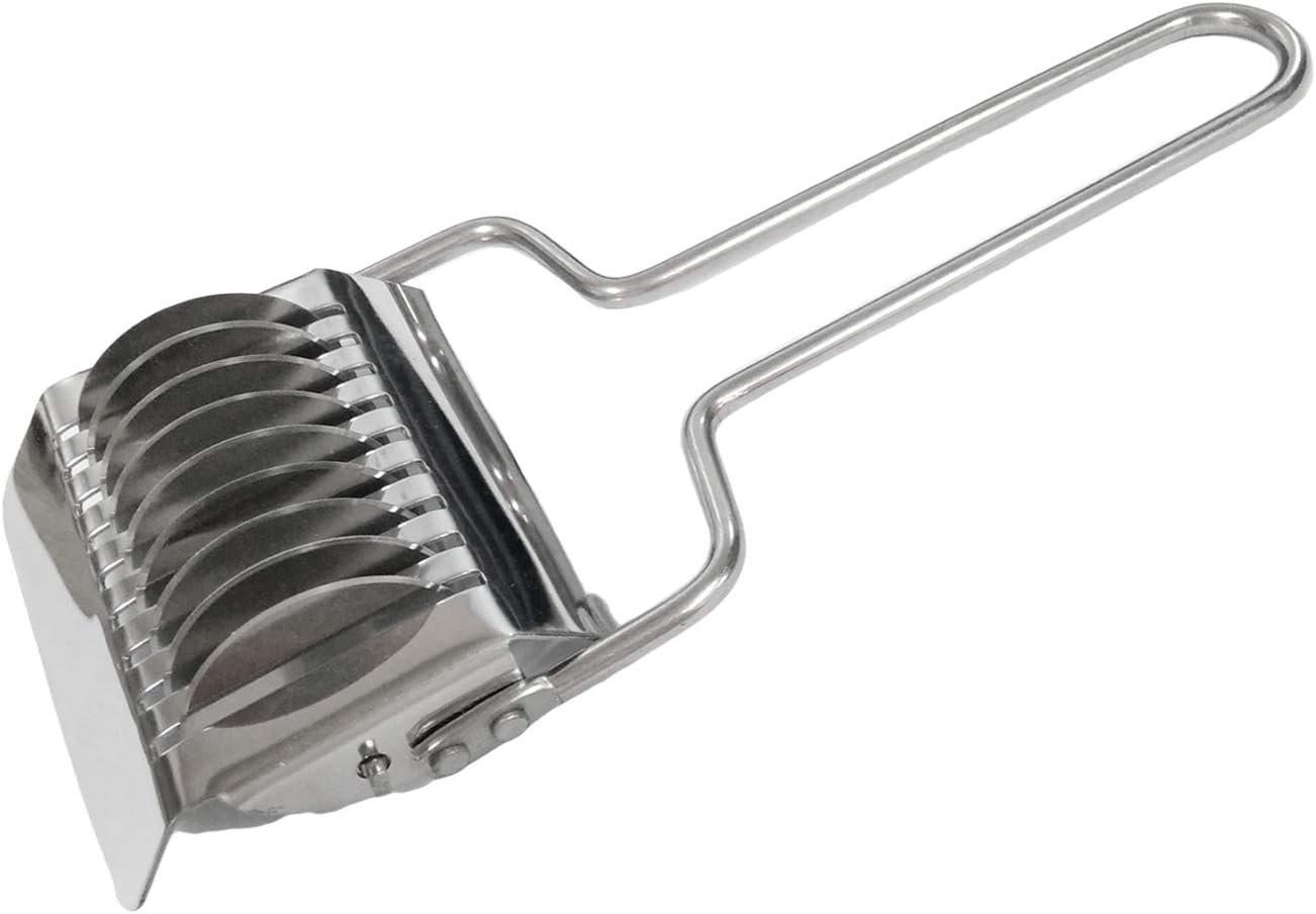 Pasta Noodle Cutter Stainless Steel Pasta Spaghetti Maker Noodle Lattice Roller Dough Cutter Masher Kitchen Tool