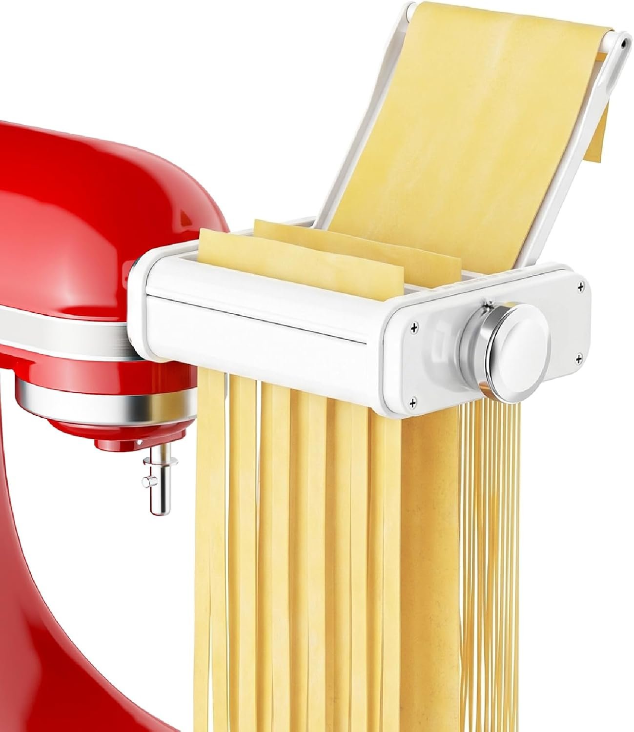 Gvode 3-in-1 Pasta Attachment for KitchenAid Stand Mixer, Includes Spaghetti Cutter, Pasta Roller and Fettuccine Cutter, Pasta Maker, Noodle Maker, Pasta Machine