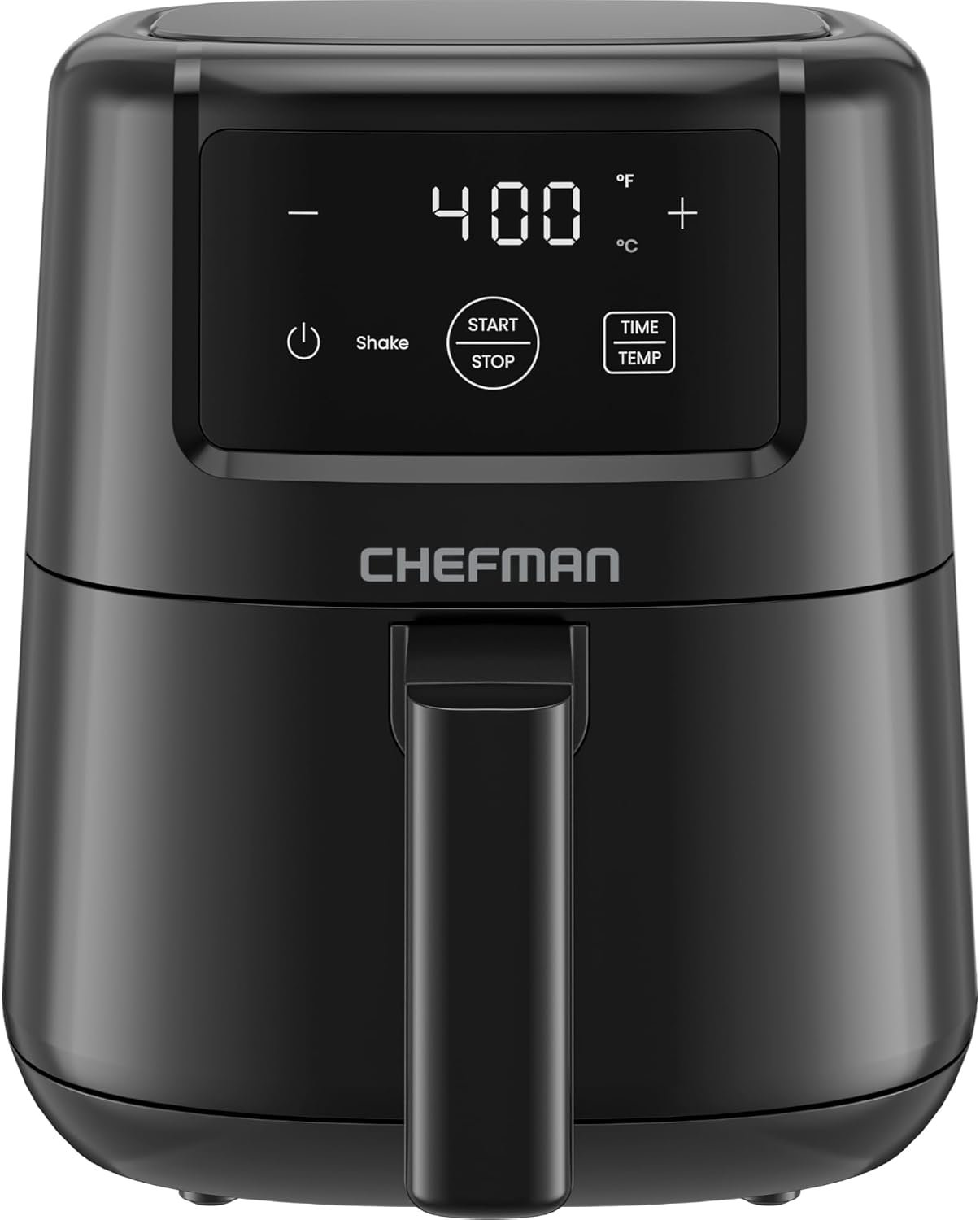 CHEFMAN 2 Qt Mini Air Fryer – Digital Space-Saving Compact Air Fryer with Nonstick and Dishwasher Safe Basket, Quick & Easy Meals in Minutes, Features Digital Timer and Shake Reminder – Black