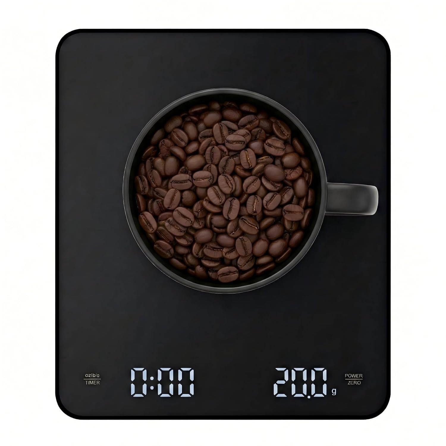Coffee Scale with Timer 3kg/0.1g High Precision Digital Espresso Scale for Pour Over & Matcha, Food Scale for Kitchen Baking and Jewelry with Rechargeable Battery, Silicone Mat