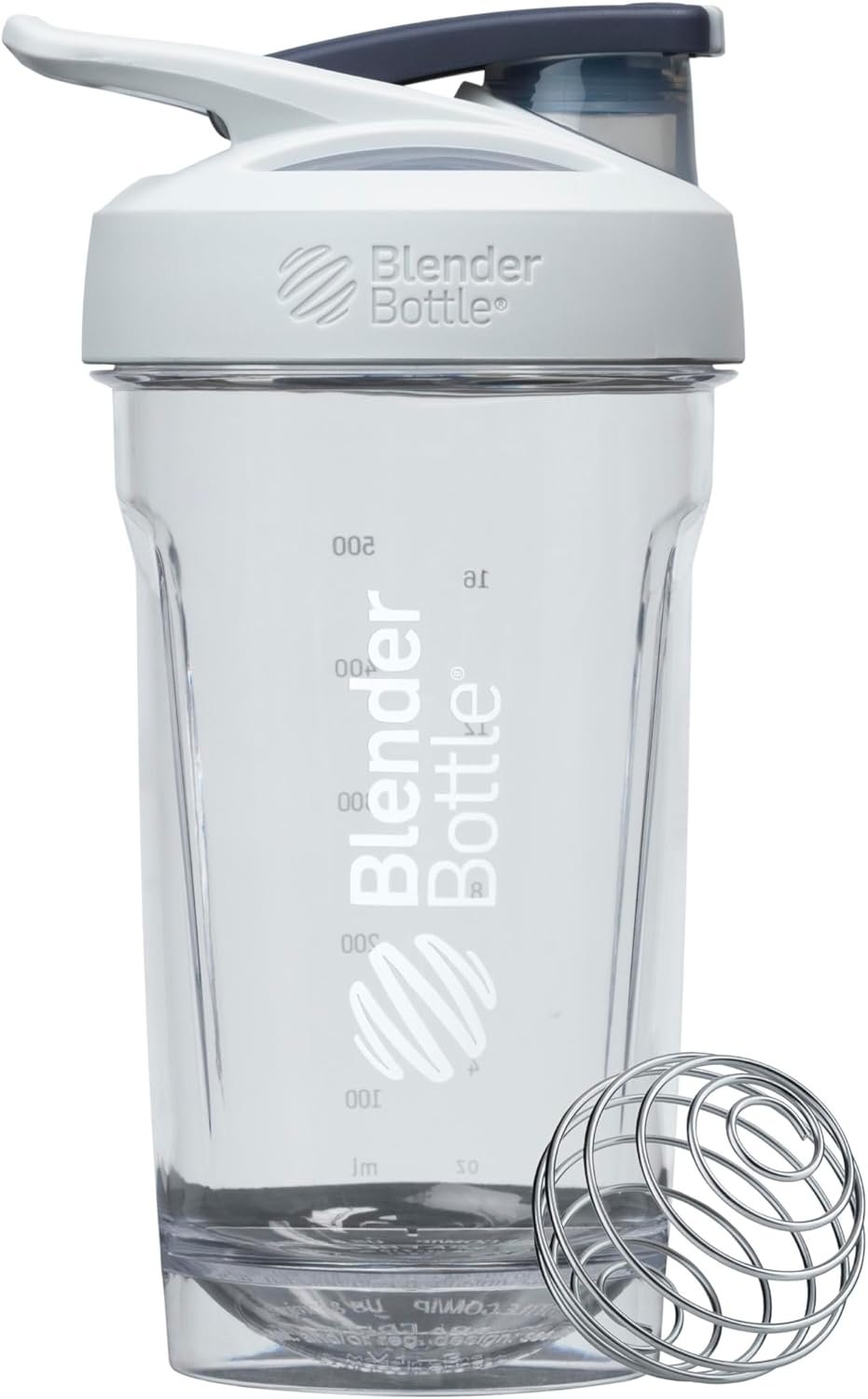 BlenderBottle Sport Tritan Shaker Bottle with Locking Lid, 24-Ounce, Grey