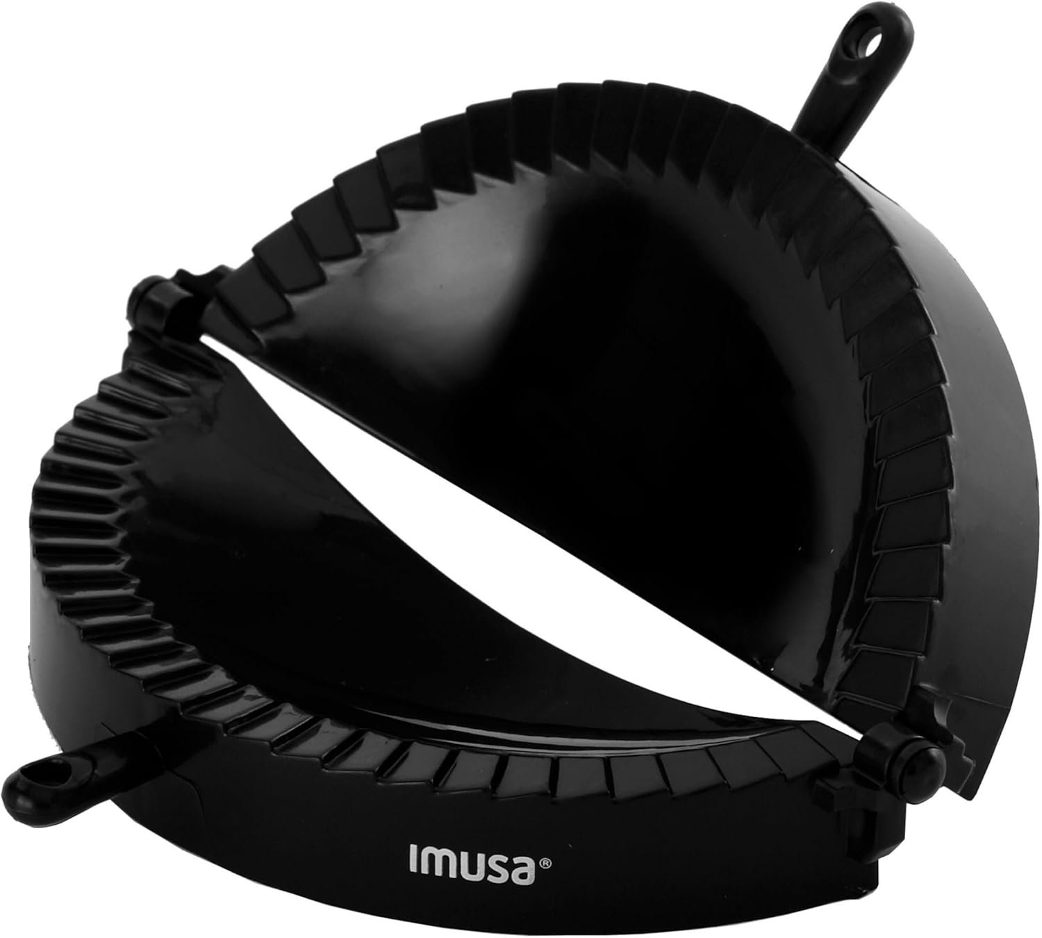 Imusa Empanada Press Set – Dumpling Maker, Plastic Empanada Mold & Pastry Press for Stuffed Pastries, Turnovers, Pierogi, Masa & Dough Preparation, 1 Pack, Black