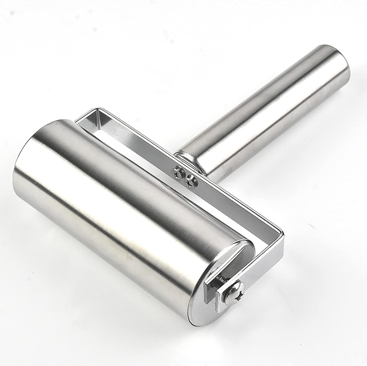Pastry Pizza Roller, Non Stick Smooth Stainless Steel Rolling Pin Metal Kitchen Utensils, for Baking Dough, Pizza, Pie, Pastries, Pasta, Cookies