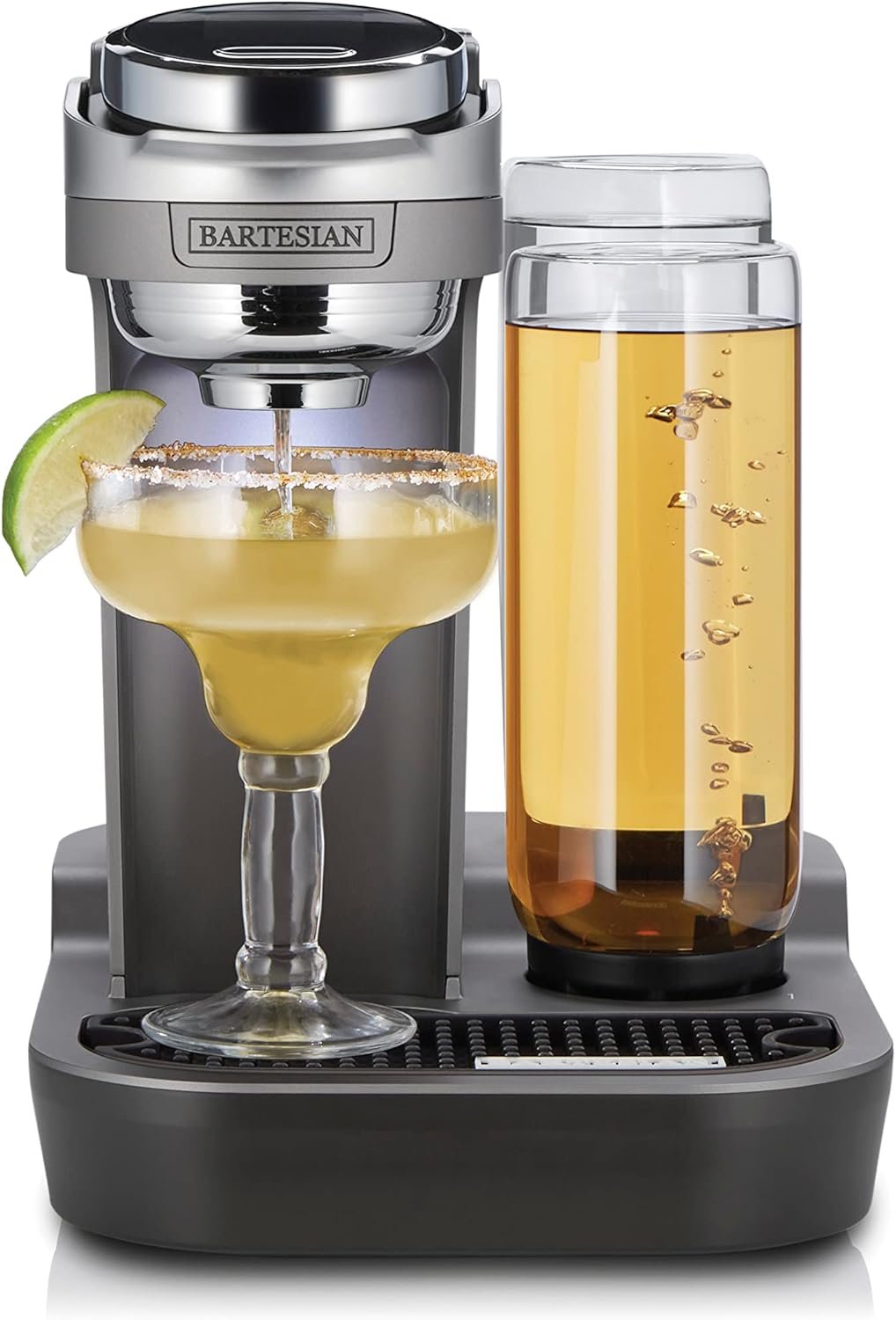 Bartesian Duet Cocktail Machine and Margarita Maker – Compact Home Bartender Mixologist Drink Mixer with 2 Glass Spirit Bottles – Automatic Machine Creates Premium Cocktails and Mocktails in Seconds