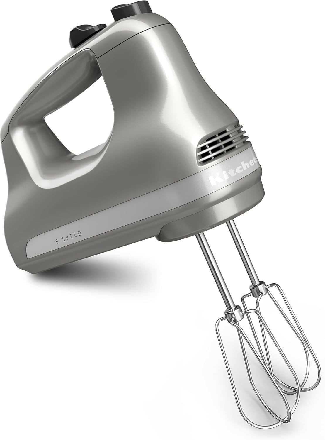 KitchenAid 5-Speed Ultra Power Hand Mixer, Plastic – KHM512, Contour Silver