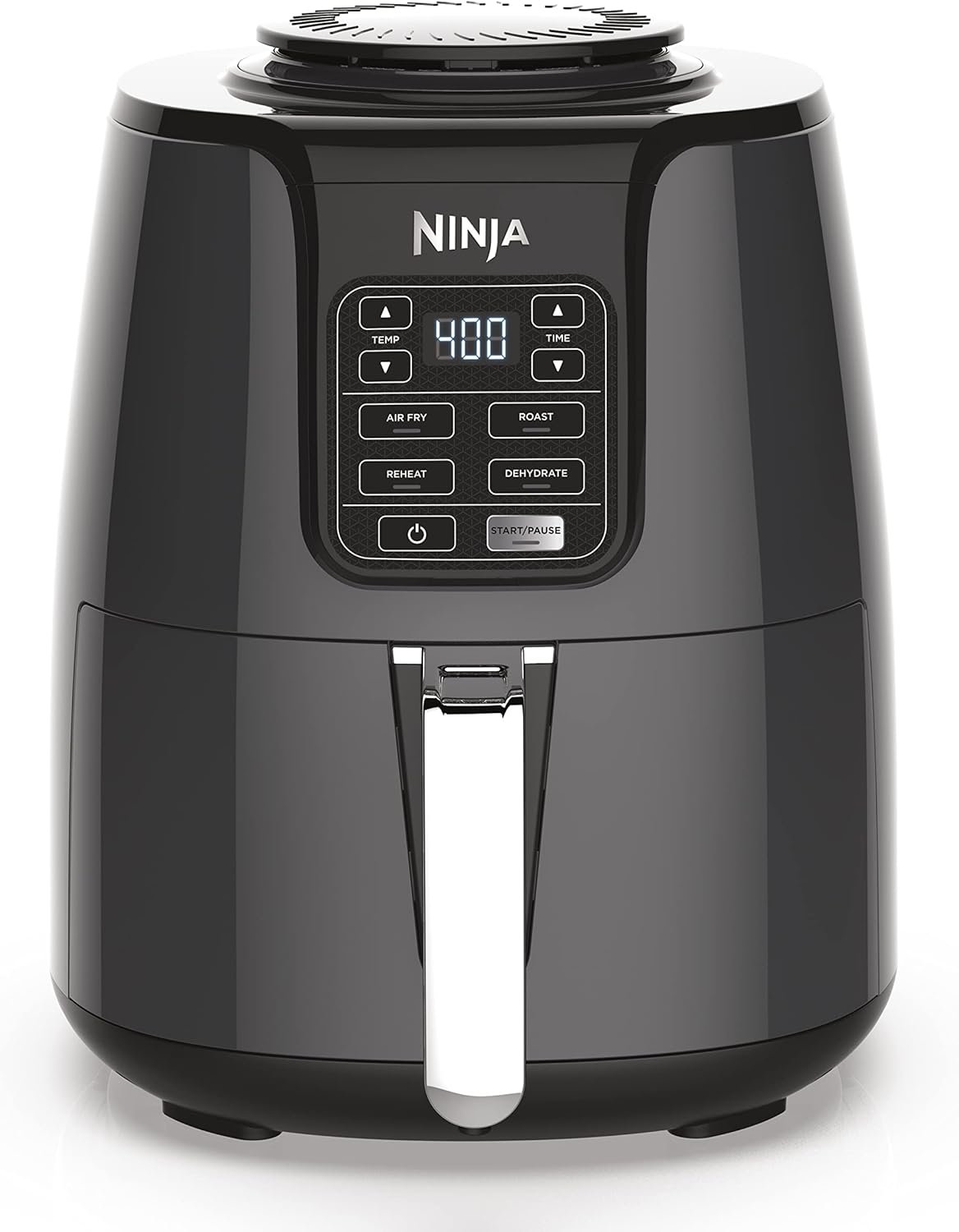 Ninja Air Fryer, 4 QT Capacity, 4 in 1 Roast, Crisp, Reheats and Dehydrates, Dishwasher Safe Parts, 105 F to 400 F, 1550 Watt, Grey, 1 Count