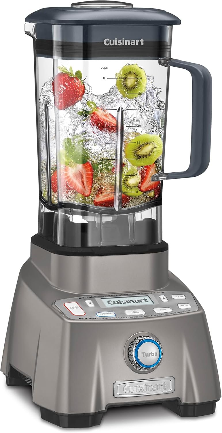 Cuisinart Blender for Shakes, Smoothies & More, 3.5 Peak Hurricane Pro Blender, Gunmetal, CBT-2000P1