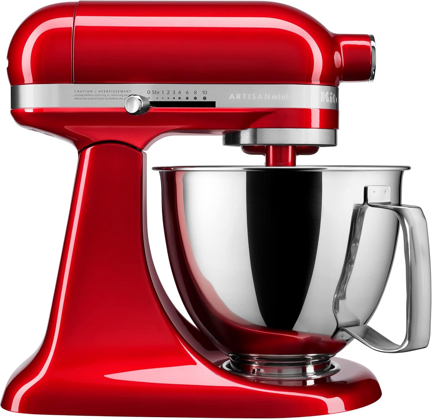 KitchenAid Artisan Mini 3.5 Quart Tilt-Head Stand Mixer with 10 Speeds – KSM3316X – Candy Apple Red