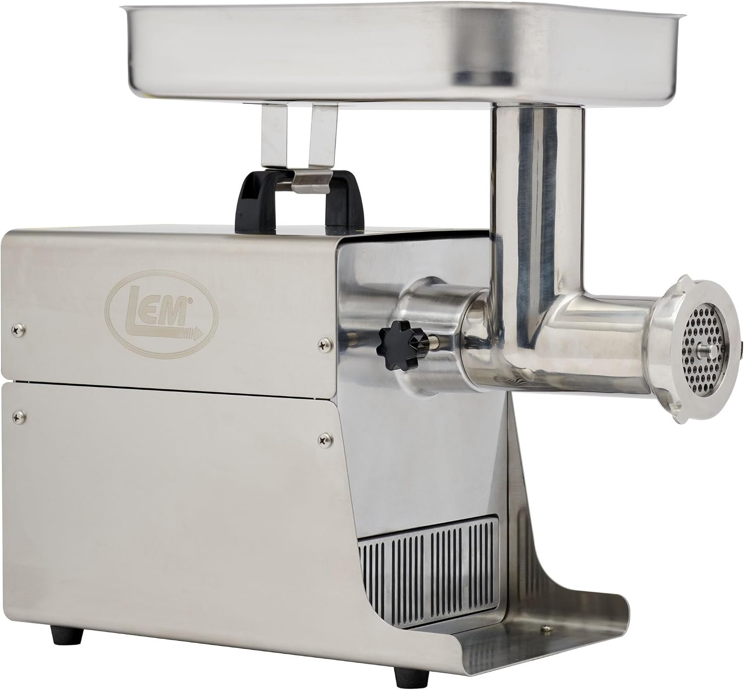 LEM Products BigBite #8 Meat Grinder, 0.5 HP Commercial-Quality Stainless Steel Electric Meat Grinder for Home Use, Heavy-Duty Food Processor for Grinding, Sausage Stuffing, Cooking
