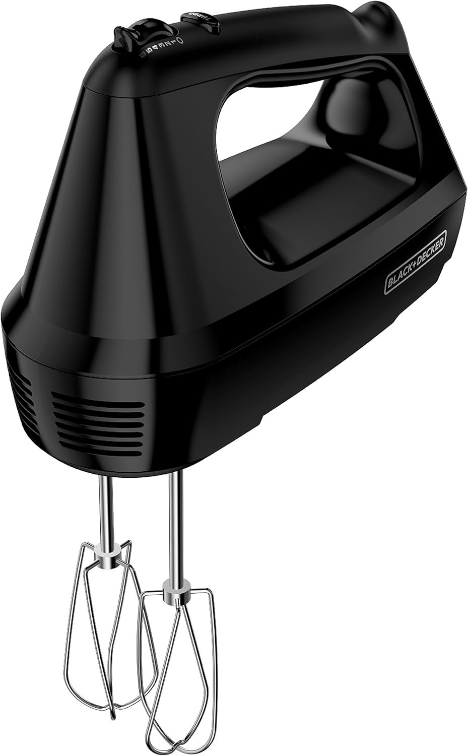 6-Speed Easy Storage Hand Mixer with 5 Attachments & Storage Case, Black