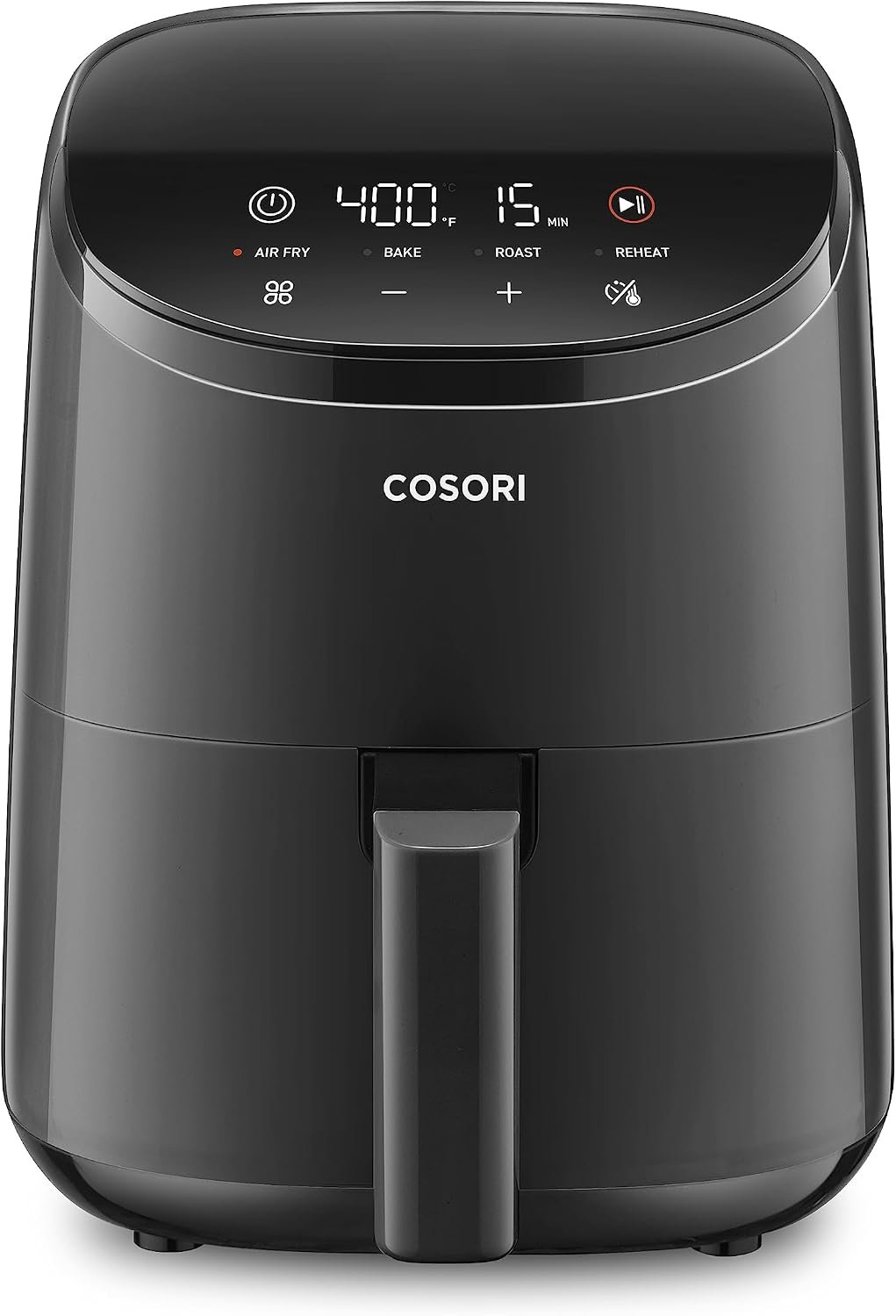 Cosori Air Fryer 2.1 QT, Small & Mini 4-in-1 airfryer Ideal for Simple Meals and Snack, Easy to Leftover Food to Crispy, Up to 97% Less Oil, 30 In-App Recipes, Nonstick & Dishwasher-Safe Basket
