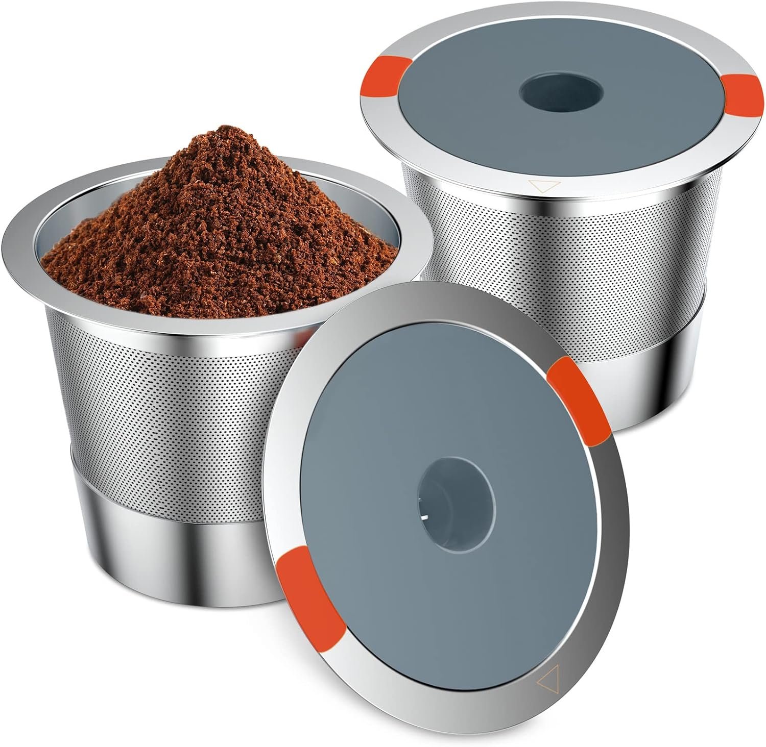 Reusable Stainless Steel Coffee Filters for Keurig 1.0 & 2.0 Brewers – BPA-Free Reusable K-Cup Pods (2 Pack)