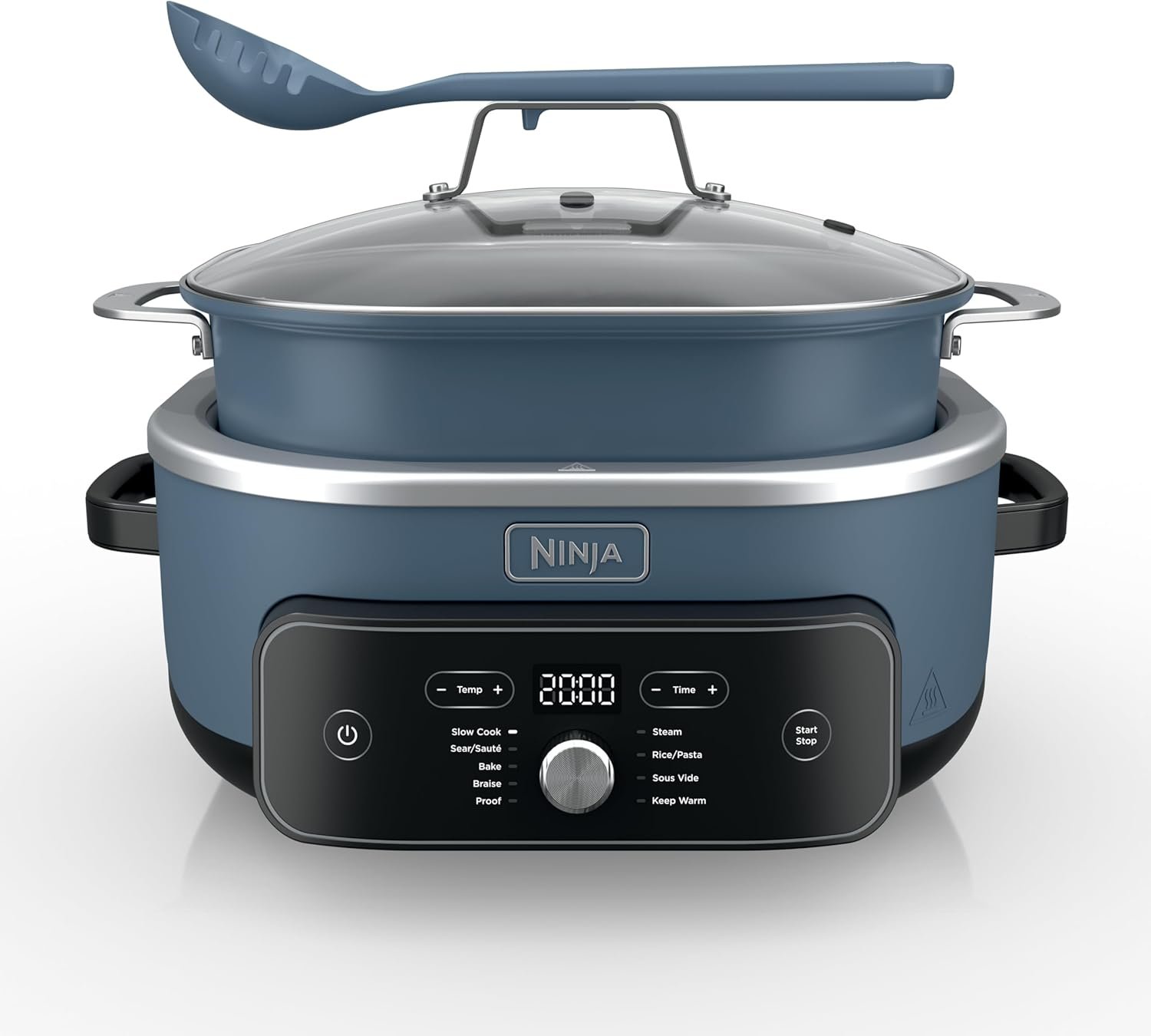 Ninja MC2001 PossibleCooker PRO Plus, 8.5-QT Multicooker, 9 Functions, Slow Cook, Sear, Sauté, Proof, Pasta/Rice, Replace 16 Kitchen Tools, Oven-Safe Ceramic Pot, 1400-Watt, Blue (2026 Release)