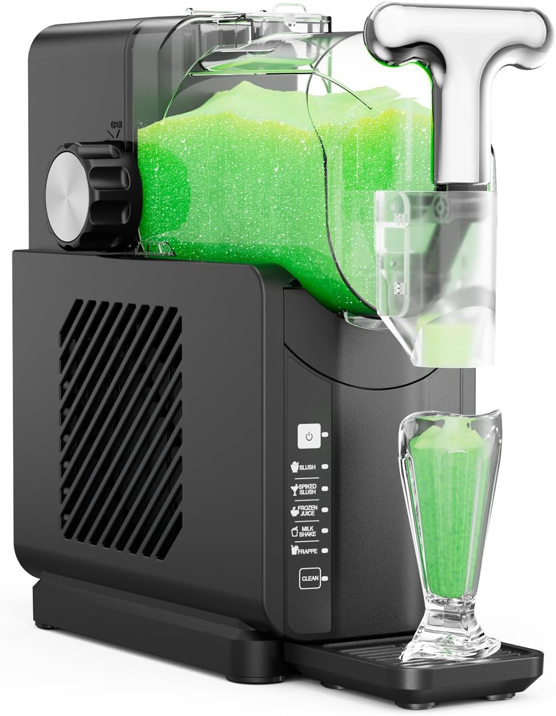 Slushie Machine, No Ice Needed, 85 oz Slushy Machine for Home, 5 Preset Programs & Auto-Clean Mode, Fast Chill Technolog, Frozen Drink Maker (Dark Grey)