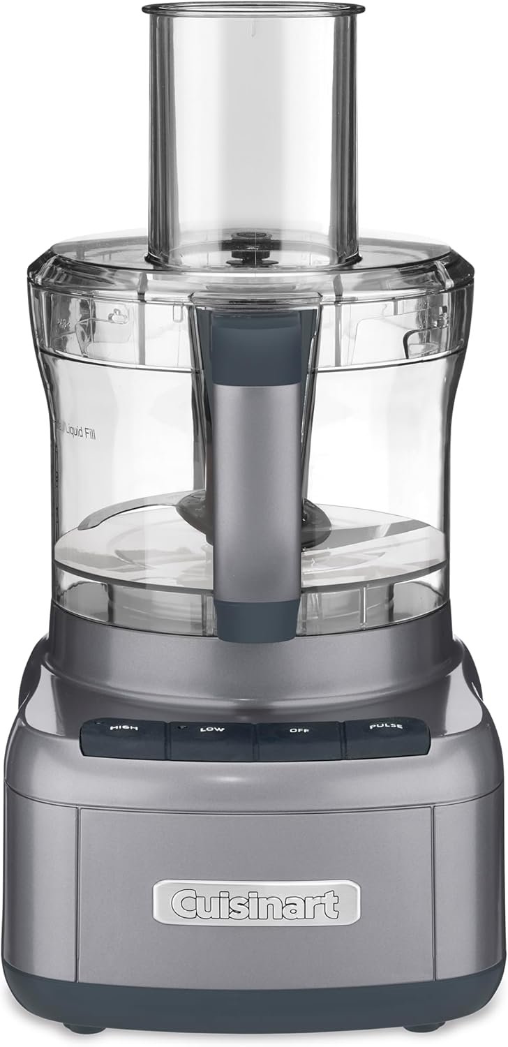 Cuisinart 8 Cup Food Processor, 350-Watt Motor, Gunmetal, FP-8GMP1