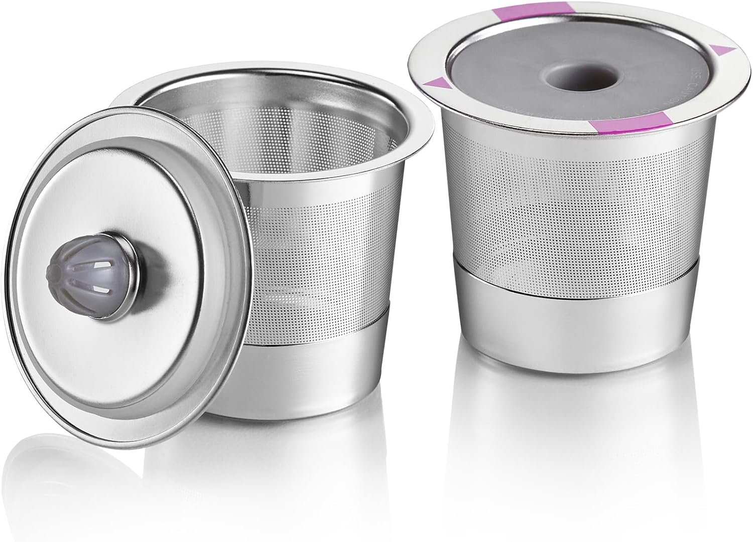 GoodCups 2 Stainless Steel Reusable K Cups for Keurig Coffee Makers – Refillable Kcups Coffee Filters for Keurig Brewers Family