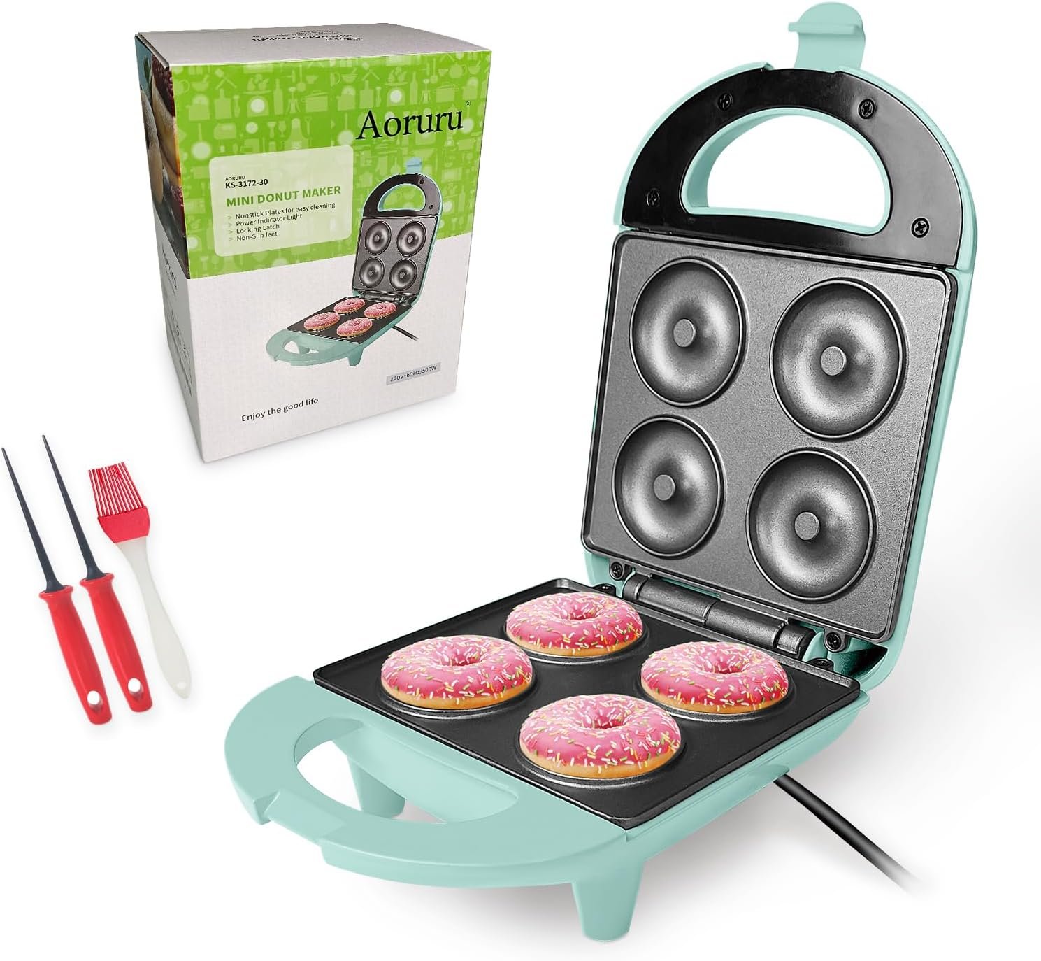 Mini Donut Maker for Kids Make 4 Doughnuts