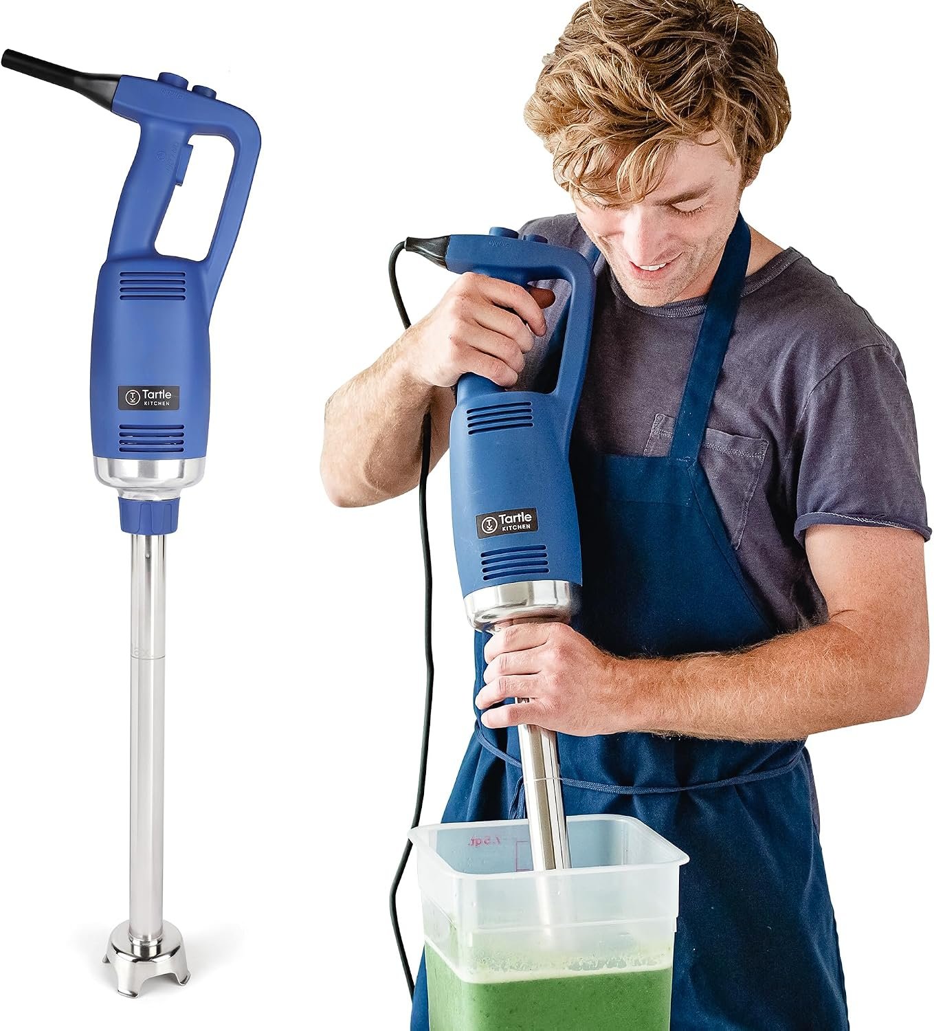 TK Commercial Immersion Blender, 750 Watt/1 HP Variable Speed Motor, 20,000 RPM X-Heavy Duty with Performance Assurance – 20″