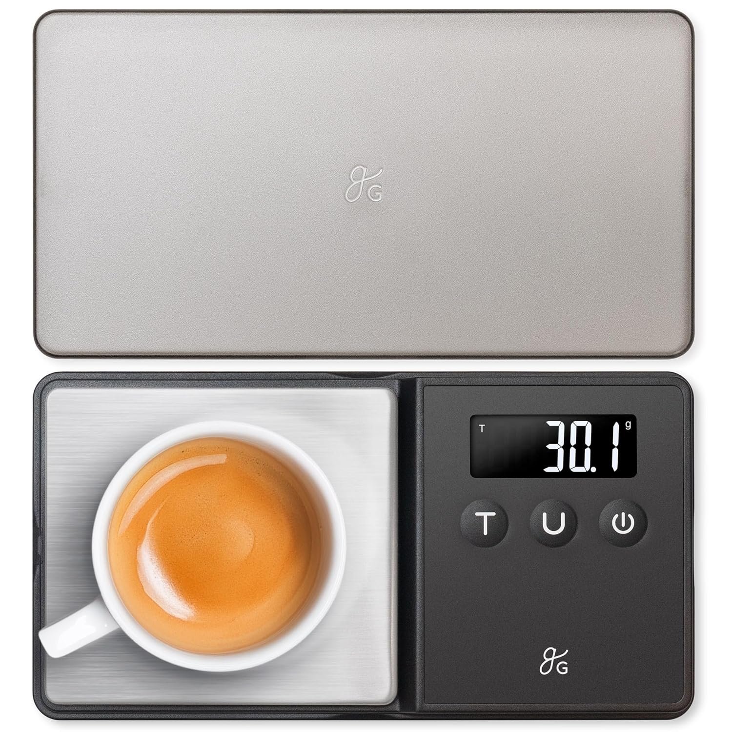 Greater Goods Digital Espresso and Coffee Scale – 750 x 0.1g, Mini Scale with 6 Units of Measurement