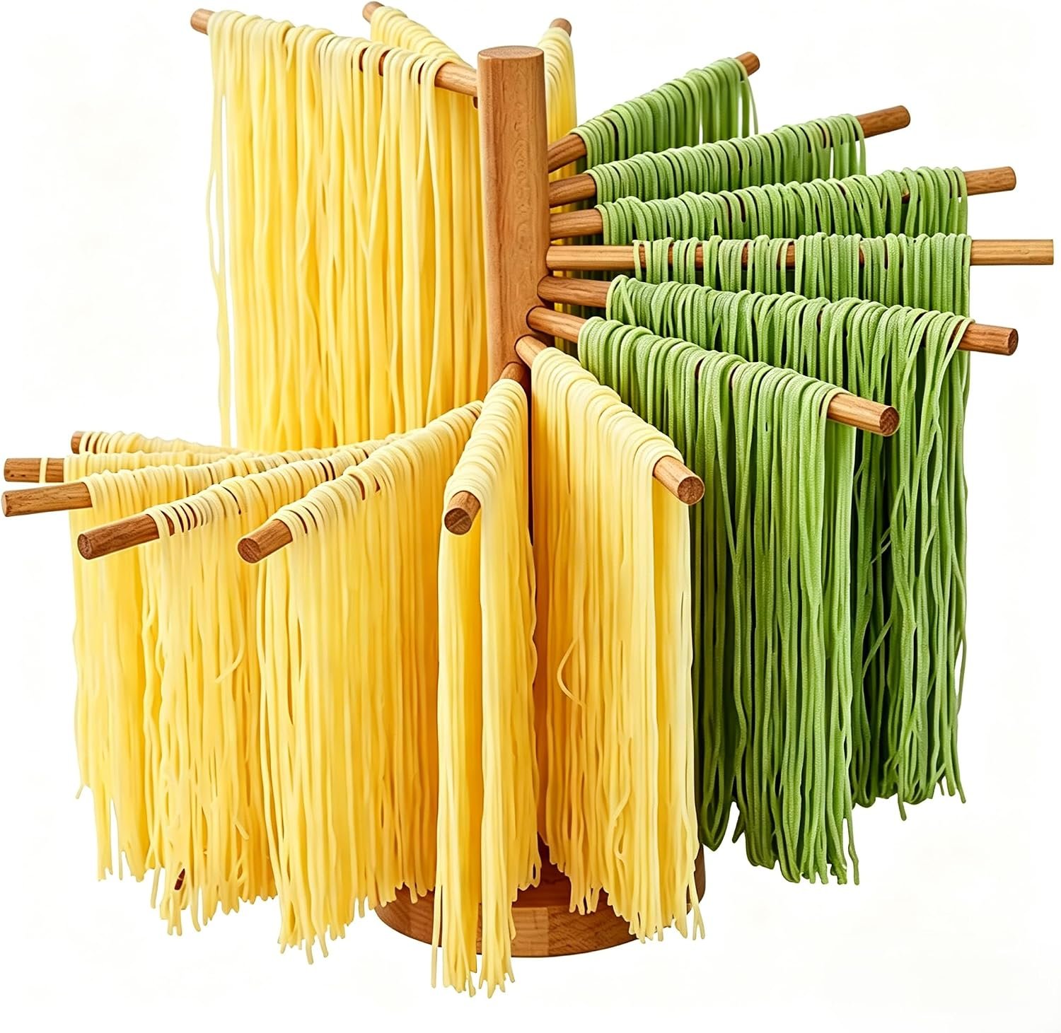 Pasta Drying Rack, 16-Arm Spaghetti Dryer Stand for Homemade Noodles, Quick Setup Kitchen Pasta Hanger for Fresh Pasta Drying and Storage