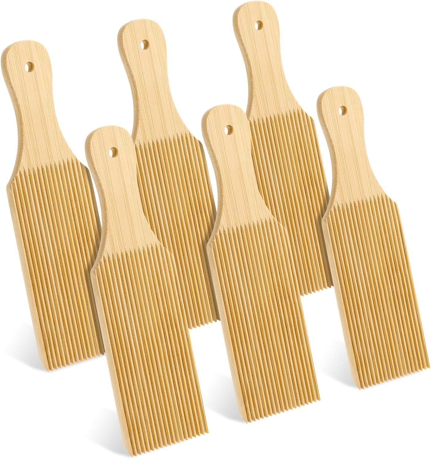 6 PCS Gnocchi Board Wood, 9.4 X 2.7 Inch Pasta Board Cavatelli Pasta Maker Gnocchi Maker Pastas Shaping Tools for Home Restaurant Kitchen Noodle Pastas Housewarming Gift